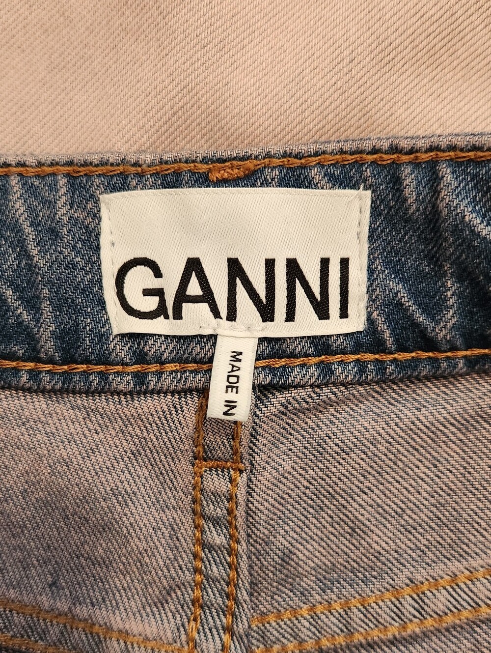 👖Ganni👖- Future Ombre High-Rise Wide Leg Jean - Picture 3 of 16